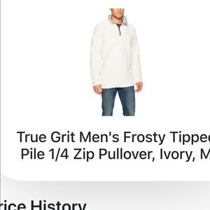 True Grit Frosty Tipped 1/4 Zip Pullover